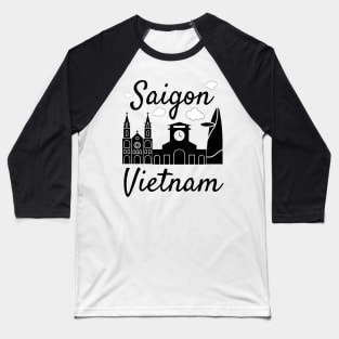 Saigon Vietnam flag Baseball T-Shirt